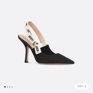 Christian Dior J'ADIOR Black Sling Back Pumps